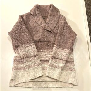 Barefoot Dreams Cozychic shawl collar sweater size XS